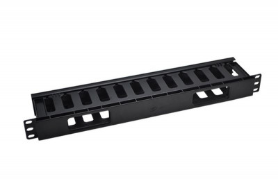Органайзер кабельный 19дюйм 1U с крышкой TOKOV ELECTRIC TKE-CM-1U-PC