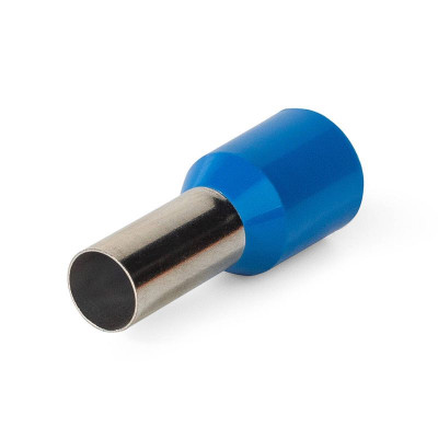 Наконечник штыревой втулочный изолированный НШВИ 16-12 ЕВРО син. КВТ 103208