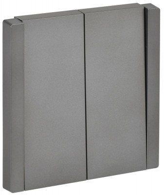 Выключатель перекрестный 2-кл. СП FORTE&PIANO 10А FP509 сталь IEK FP-V23-0-10-1-K46