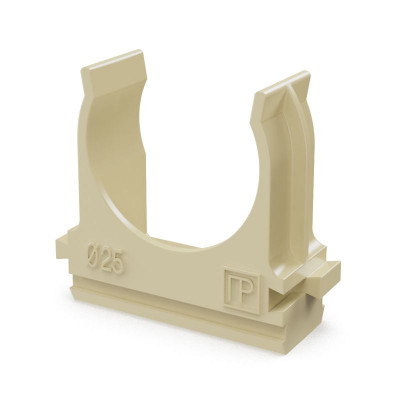 Держатель для труб (клипса) d25мм негорюч. атмосферостойкая сосна (НГ) (уп.10м) Промрукав PR13.02775