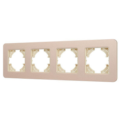 Рамка 4-м FRM-AKIRY-SFAL-4-GD алюм. Arlight 049745