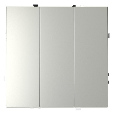 Выключатель 3-кл. СП S70 10А механизм сталь Voltum VLS030105