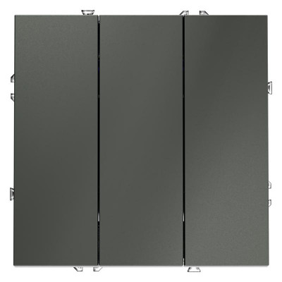 Выключатель 3-кл. СП S70 10А механизм титан Voltum VLS030106