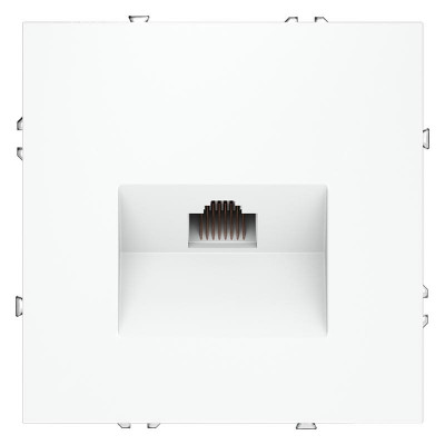 Розетка компьютерная 1-м СП S70 RJ45 кат.6 механизм бел. матов. Voltum VLS060102