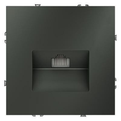 Розетка компьютерная 1-м СП S70 RJ45 кат.6 механизм титан Voltum VLS060106