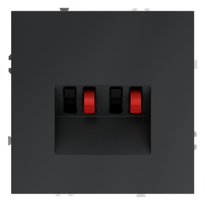 Розетка акустическая 4-м СП S70 механизм графит Voltum VLS060307