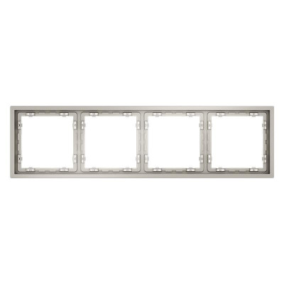 Рамка 4-м S70 пластик. кашемир Voltum VLS100403