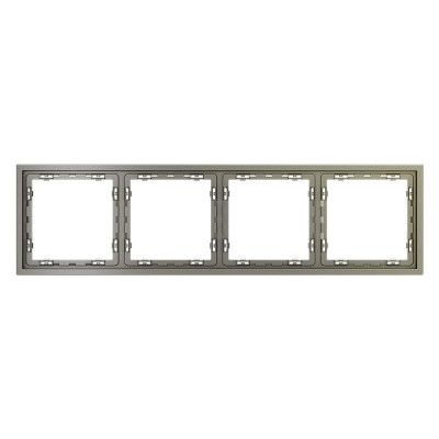 Рамка 4-м S70 пластик. шелк Voltum VLS100404