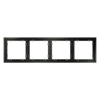 Рамка 4-м S70 пластик. титан Voltum VLS100406