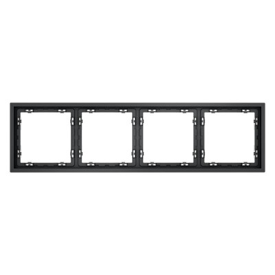 Рамка 4-м S70 пластик. графит Voltum VLS100407