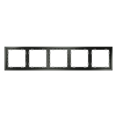 Рамка 5-м S70 пластик. титан Voltum VLS100506