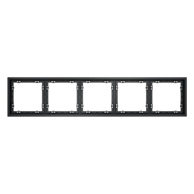 Рамка 5-м S70 пластик. графит Voltum VLS100507