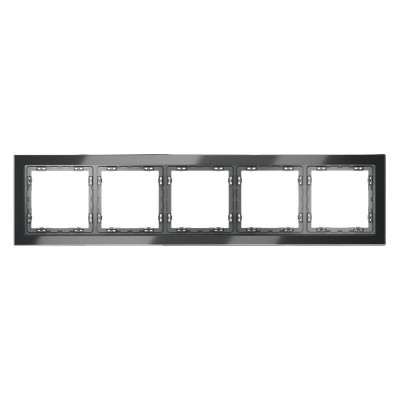 Рамка 5-м S70 стеклян. графит Voltum VLS110507