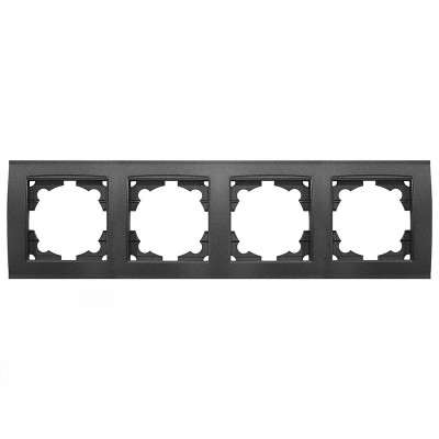 Рамка 4-м Бриллиант горизонт. графит Universal 7947502-Gr