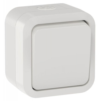 Переключатель 1-кл. ОП TORS TS301 10А IP55 бел. IEK TS-V10-0-10-55-K01
