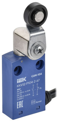 Выключатель концевой C6N-104 IP67 рычаг с роликом IEK KKV12-P104-2-67
