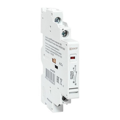 Контакт сигнализации аварийного отключения + вспомогательный контакт мгновенного действия АПД/GV2 АК-1001 1НО (авар.) + 1НЗ EKF apd-ad1001