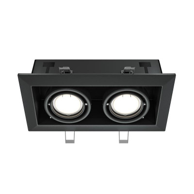 Светильник встраиваемый Metal Modern GU10 2x10Вт Maytoni DL008-2-02-B