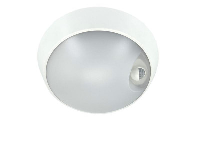 Светильник светодиодный WP 15 C 18W OP 840 D220 WH MDM 220х80мм 18Вт 4000К IP65 ЖКХ круглый пылевлагозащ. с датчиком движения бел. Русский Свет 15071524504