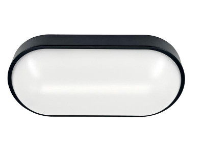 Светильник светодиодный WP 15 C 12W OP 840 W10L22 BK 220х106х60мм 12Вт 4000К IP65 ЖКХ овал. пылевлагозащ. черн. Русский Свет 15071524501