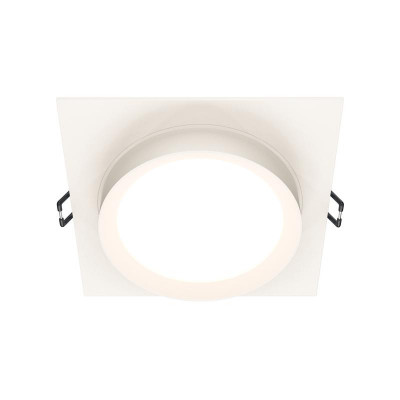 Светильник Hoop 1х12Вт GX53 IP20 110х110мм D95мм встраив. Maytoni DL086-GX53-SQ-W