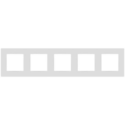 Рамка 5-м 12-5205-01М Классик бел. матов. Эра Б0067766