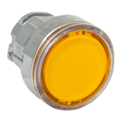 Механизм кнопки исполнительный XB4 IP65 плоский возвратный без фиксации с подсветкой желт. EKF XB4BW-Y-65