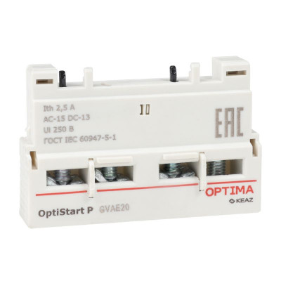Блок контактов фронтальный OptiStart ME GVAE20 КЭАЗ 354831