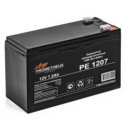 Аккумулятор 12В 7А.ч PE1207 Prometheus Energy НФ-00005196