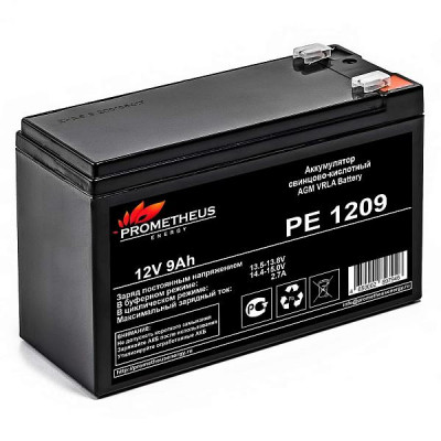 Аккумулятор 12В 9А.ч PE1209 Prometheus Energy НФ-00004723