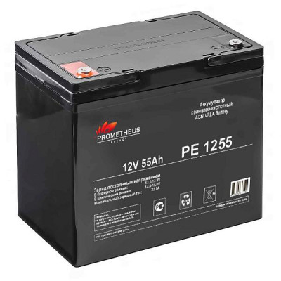 Аккумулятор 12В 55А.ч PE1255 Prometheus Energy НФ-00001418
