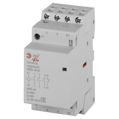 Контактор модульный КМ25-40 АС PRO NO-902-332 Эра Б0062321