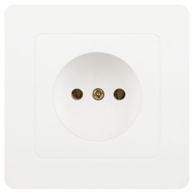 Розетка 1-м СП Style 7-201-01 16А IP20 250В 2P бел. Intro Б0060637