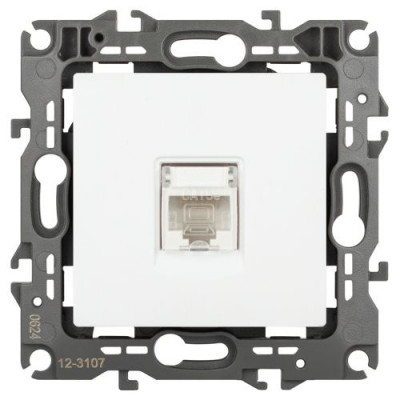 Розетка информационная Эра12 12-3107-01М RJ45 бел. матов. Эра Б0065712