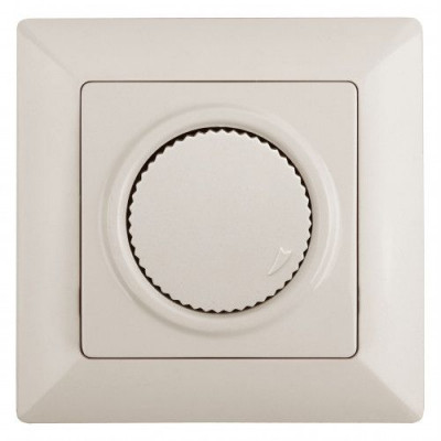 Светорегулятор поворотный СП Solo 4-401-02 600Вт 230В IP20 сл. кость Intro Б0053706