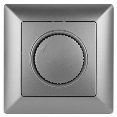 Светорегулятор поворотный СП Solo 4-401-03 600Вт 230В IP20 алюм. Intro Б0053707