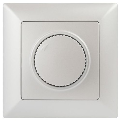 Светорегулятор поворотный СП Solo 4-401-06 600Вт 230В IP20 перламутр Intro Б0053710