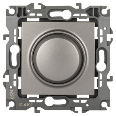 Светорегулятор поворотно-нажимной Эра12 12-4101-16 400ВА 230В титан Эра Б0065649