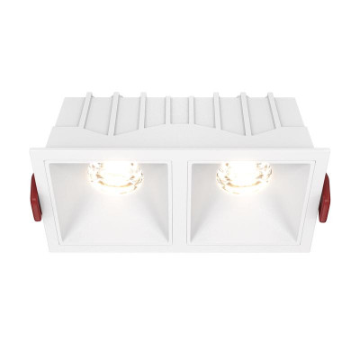 Светильник Alfa LED 2х10Вт 3000К 36град. Dim Triac встраив. Maytoni DL043-02-10W3K-D-SQ-W