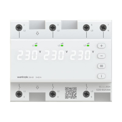 Реле напряжения D6-63 Welrok 4660251140380