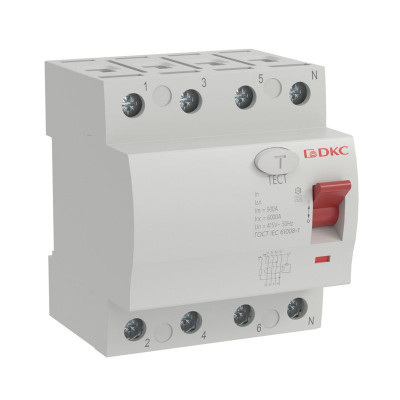 Устройство защитного отключения УЗО 4п 25А 30мА тип A MDL100 YON MDL100-4P2-25-A