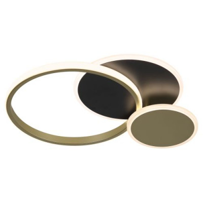 Светильник светодиодный City CLL-1-60-RC BK +GD 60Вт 3000К-6000К 420х420х70 с пультом ДУ черн./зол. Эра Б0069756