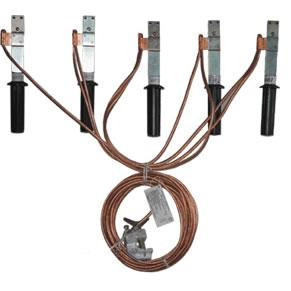 Заземление переносное для воздушных линий ЗПЛ-1М сечение 95мм с протоколом испытаний ЭЛЕКТРО ТРЕЙД ELP-ZAP227-95-P