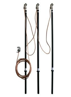 Заземление переносное для воздушных линий ЗПЛ-110М-3 сечение 25мм с протоколом испытаний ЭЛЕКТРО ТРЕЙД ELP-ZAP246-25-P