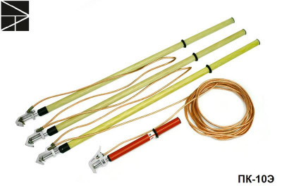 Заземление переносное для воздушных линий ПК-10Э для СИП сечение 70мм с протоколом испытаний ЭЛЕКТРО ТРЕЙД ET-Z220-70-P