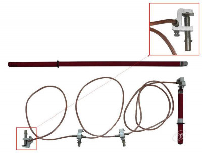 Заземление переносное для распределительных устройств ЗПП-15Н сечение 120мм с протоколом испытаний ЭЛЕКТРО ТРЕЙД ZAP143-120-P