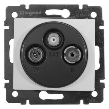 Розетка телевизионная TV/R/SAT Valena с топологией 