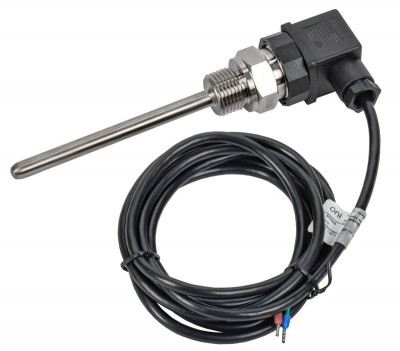 Преобразователь температуры погружной РТ1000 M20х1.5 150мм 2м DIN43650 ONI PTS-PT1000-3-150-2-2M-2