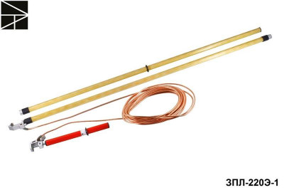 Заземление переносное для воздушных линий ЗПЛ-220Э-1 ШБ сечение 25мм с протоколом испытаний ЭЛЕКТРО ТРЕЙД ET-Z185-SB-25-P