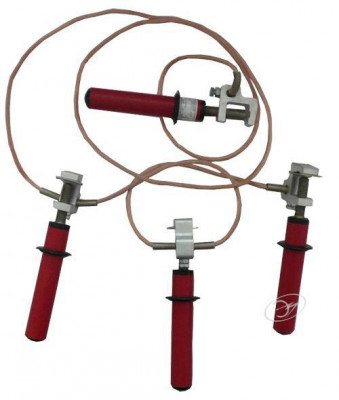 Заземление переносное для распределительных устройств ПЗРУ-1Н сечение 16мм с протоколом испытаний ЭЛЕКТРО ТРЕЙД ZAP107-16-P